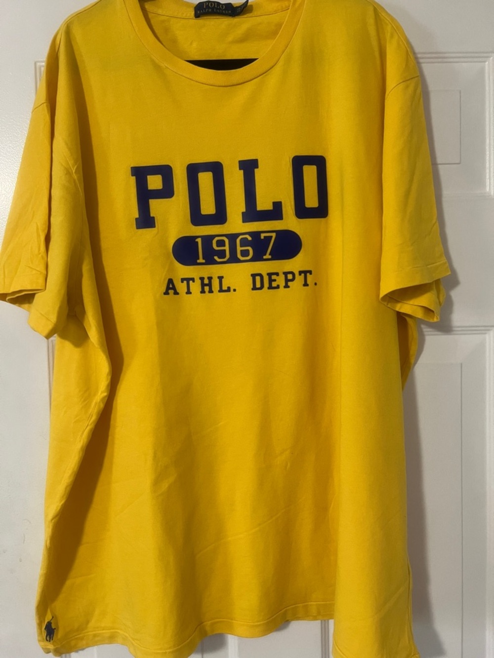 Polo by Ralph Lauren Yellow Tee with Navy Graphic